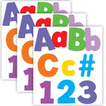 Carson Dellosa 4" Color Splash Combo Pack EZ Letters and Numbers, Multicolored, 219/Pack, 3 Packs/Bundle (CD-130098-3)