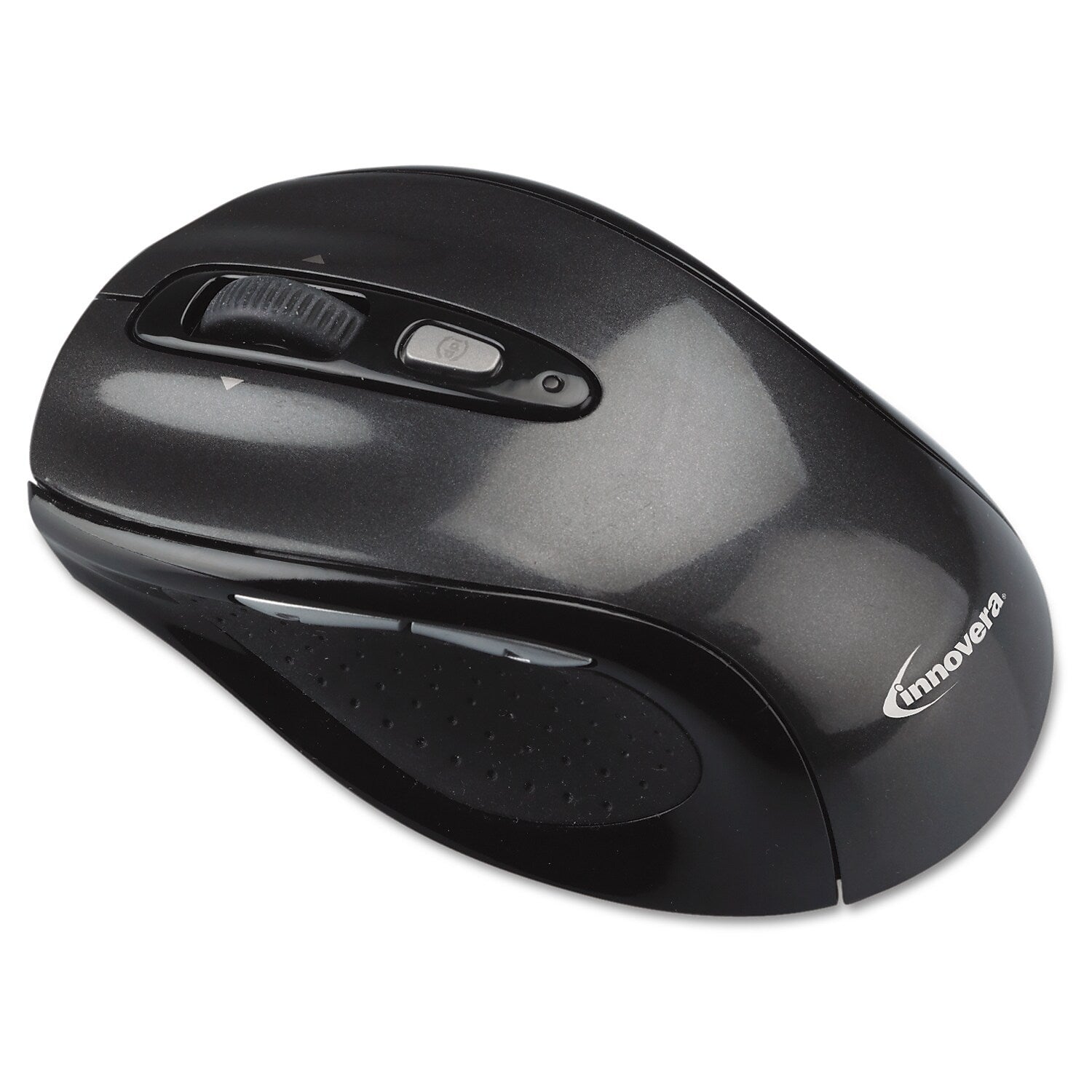 Innovera Wireless Ambidextrous Optical USB Mouse, Gray/Black (IVR61025)