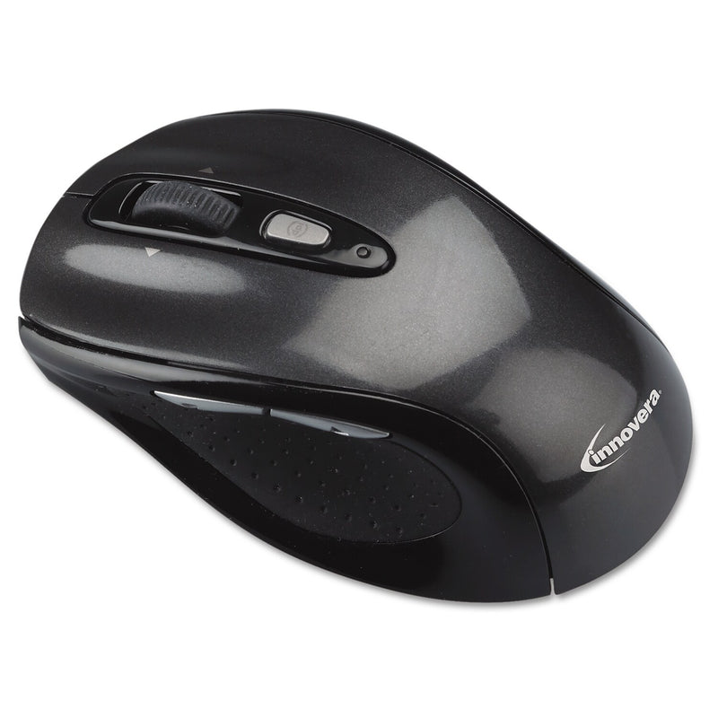 Innovera Wireless Ambidextrous Optical USB Mouse, Gray/Black (IVR61025)