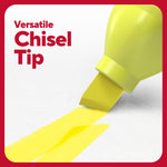 TRU RED™ Tank Highlighter with Grip, Chisel Tip, Yellow, 5/Pack (TR54577)