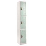AdirOffice 72'' 3-Tier Misty Green Storage Locker (ADI629-203-MGRN)
