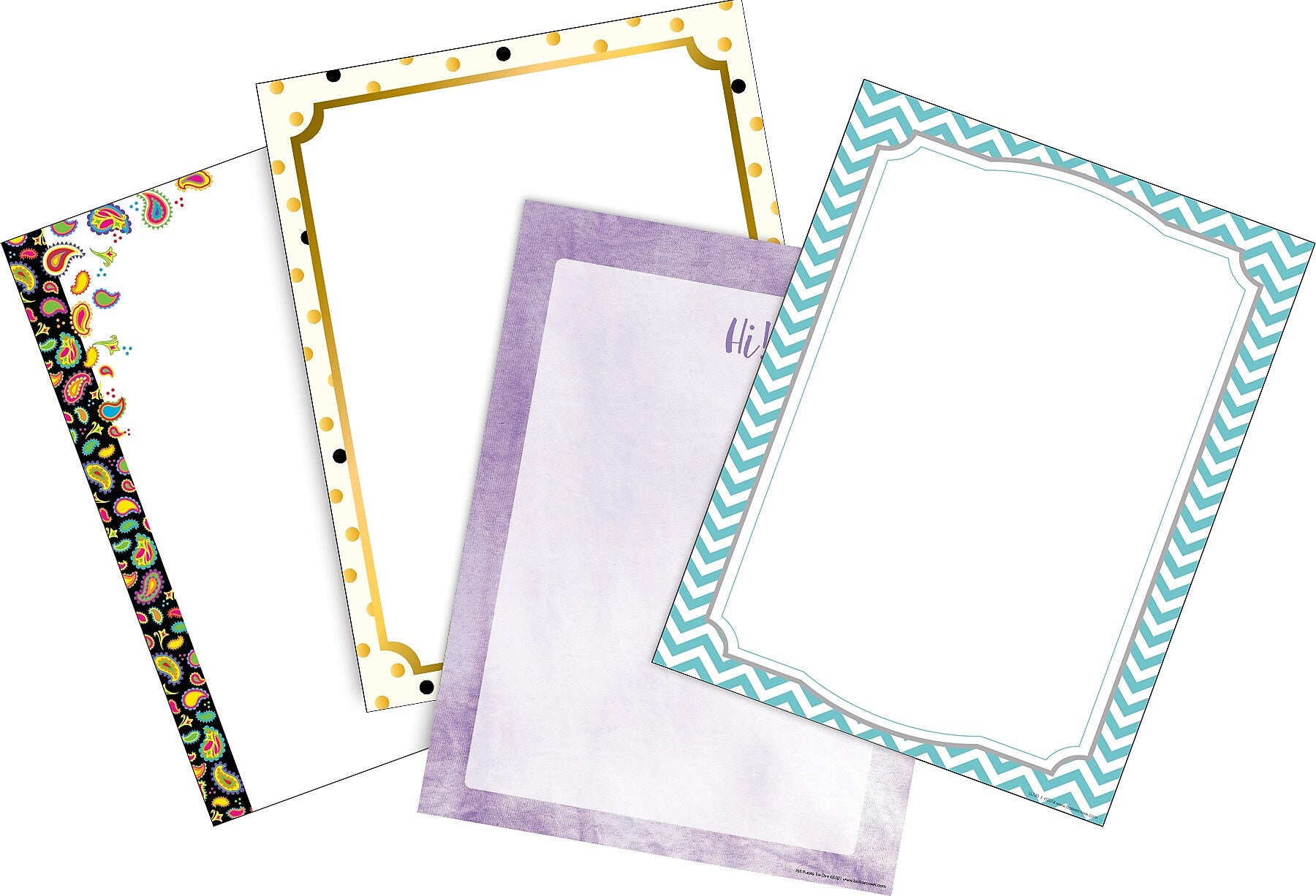 Barker Creek Now We're Stylin' Computer Paper, 8.5" x 11", 60 lbs., Assorted Colors, 200 Sheets/Pack (SS0755)