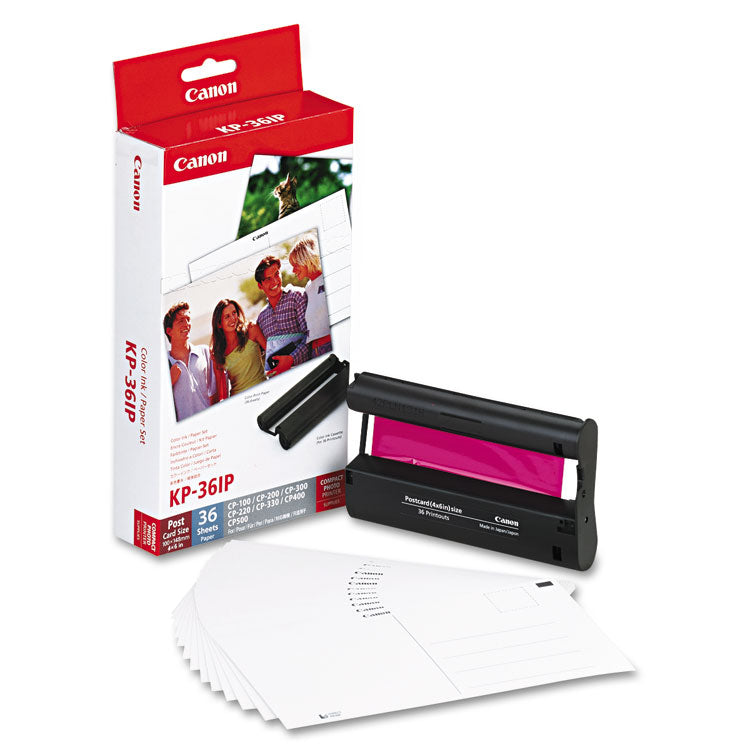 7737a001 (kp-36ip) Ink/paper Combo, Tri-Color