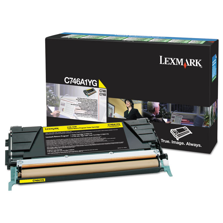 C746a1yg Return Program Toner, 7,000 Page-Yield, Yellow