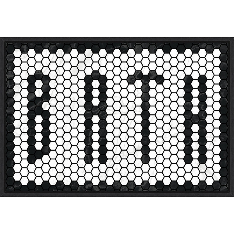 Amanti Art Bath Tiles by Wild Apple Portfolio Framed Canvas Wall Art Print, 33" x 23" (A42677249610)