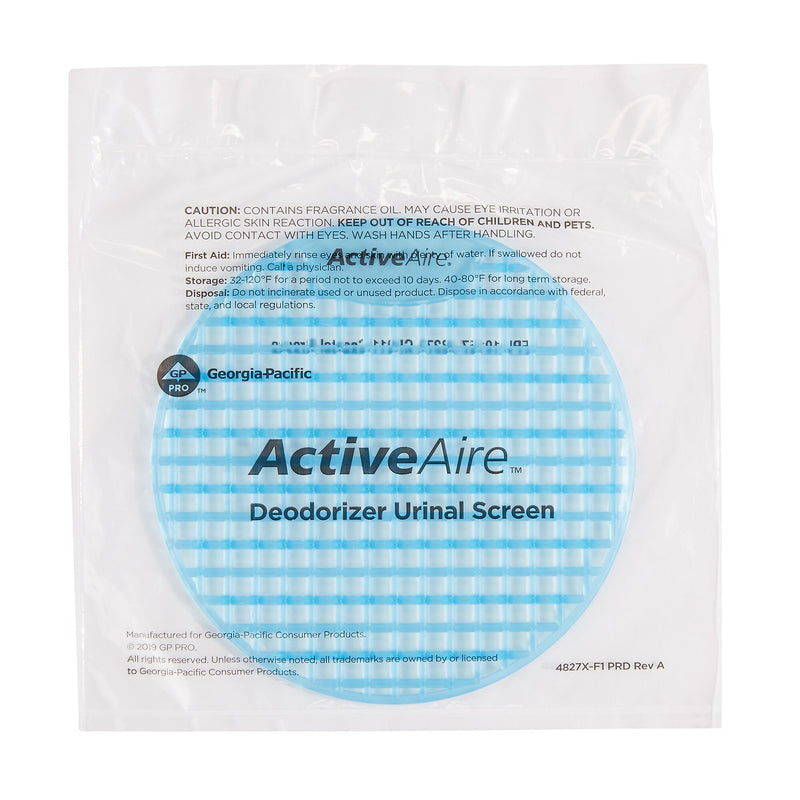 ActiveAire Urinal Screen, Coastal Breeze Scent, Blue, 12/Pack (48270)