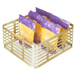 mDesign Steel Organizer, Soft Brass/Natural (25944)