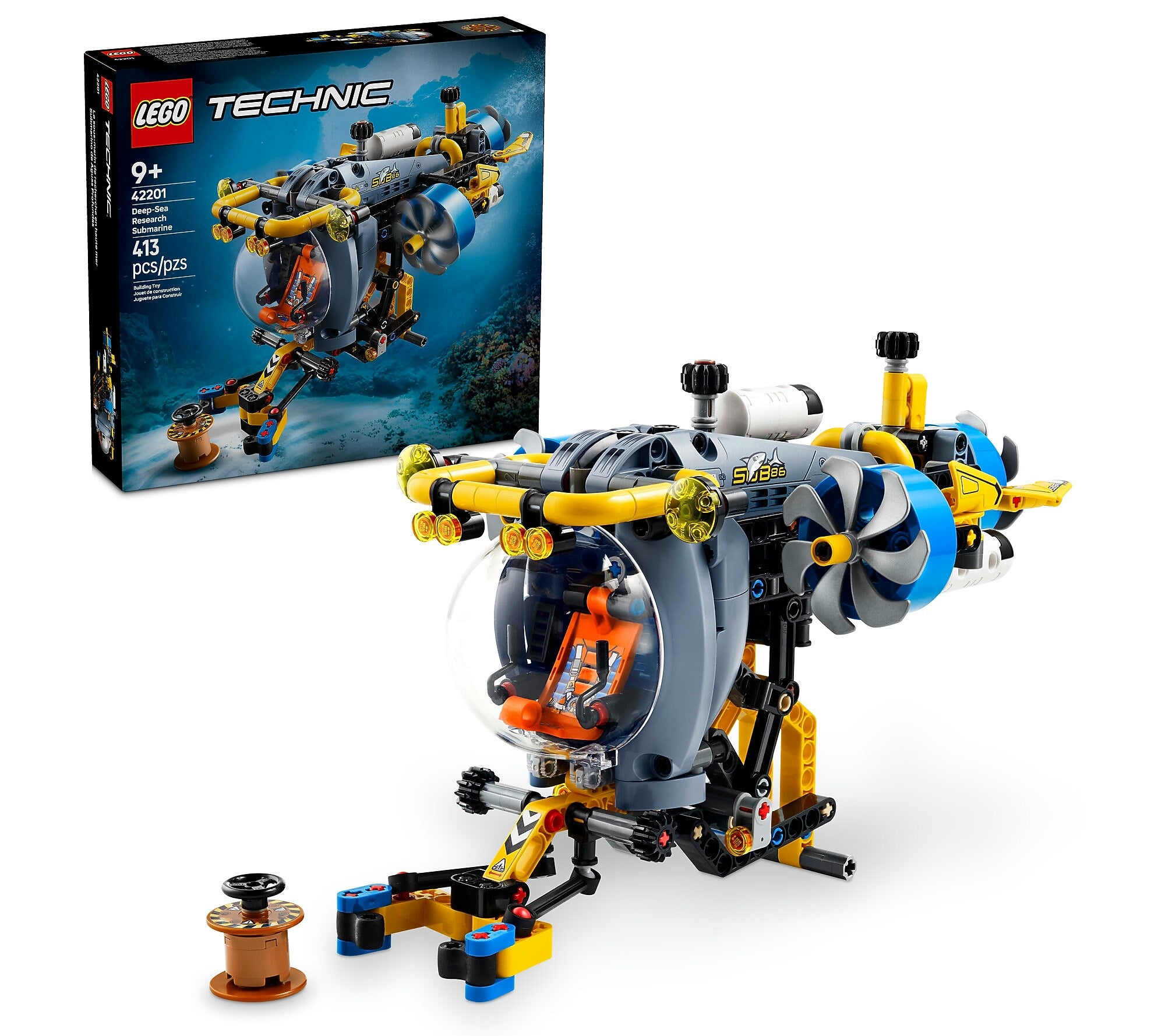 LEGO Technic Deep-Sea Research Submarine, 413 Pieces (42201)