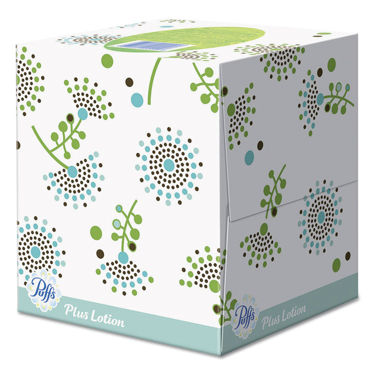 Plus Lotion Facial Tissue, 2-Ply, White, 56 Sheets/Box, 24 Boxes/Carton
