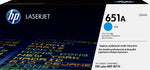 HP 651A Cyan Standard Yield Toner Cartridge, Prints Up to 16,000 Pages (CE341A)
