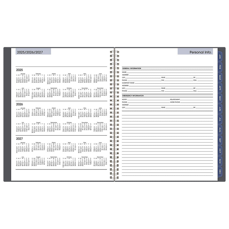 2026 AT-A-GLANCE DayMinder 8.5" x 11" Weekly & Monthly Planner, Poly Cover, Gray (GC545-07-26)