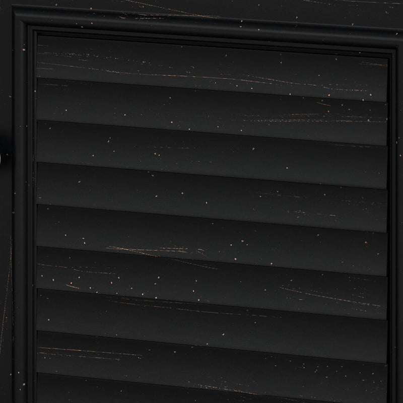 Bush Furniture Fairview Small Storage Cabinet with Doors, Antique Black/Hansen Cherry (WC53996-03)