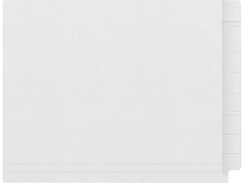 Medical Arts Press Kardex Match Reinforced End Tab File Folder, Straight Cut, Letter Size, White, 50/Box (S-09484-WHT)