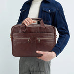 SaharaCase 16" Leather Laptop Bag, Oxford Brown (LT00082)