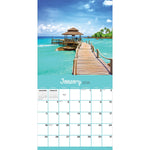 2026 TF Publishing Tropical Escapes 12" x 12" Monthly Wall Calendar, Multi (26-1031)