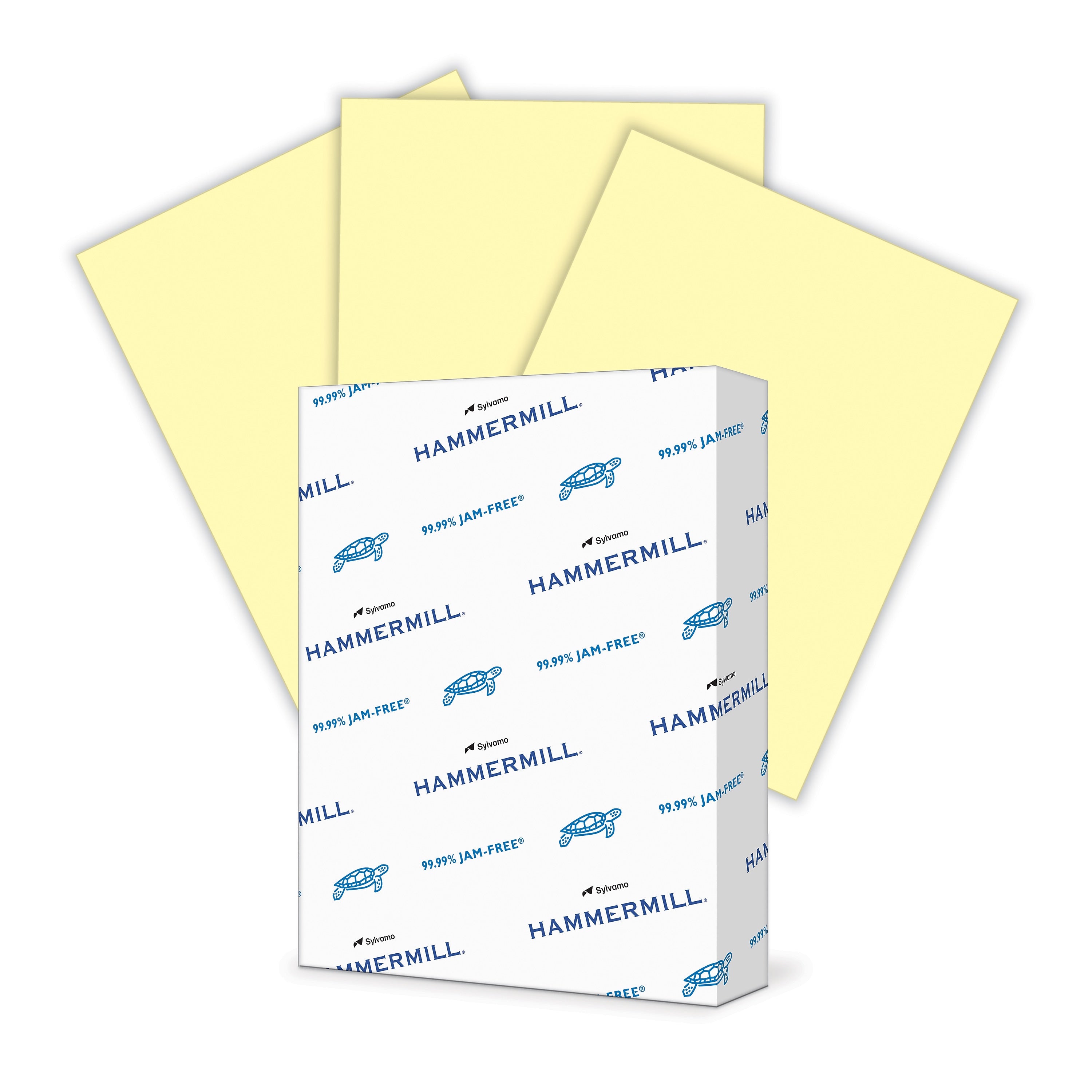 Hammermill Colors Multipurpose Paper, 24 lbs., 8.5" x 11", Canary, 500 Sheets/Ream (104307)