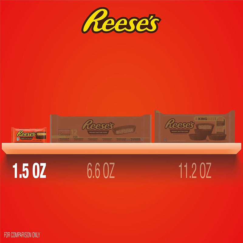 Reese's Milk Chocolate Peanut Butter Cups Candy Pack, 1.5 oz., 36/Box (HEC44000)