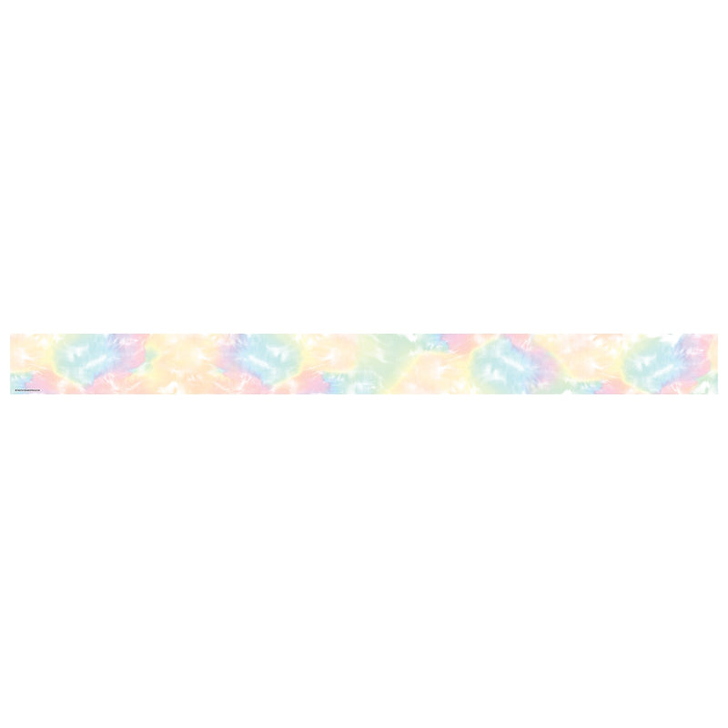 Teacher Created Resources Pastel Pop Tie-Dye Straight Rolled Border Trim, 3" x 50', 3/Bundle (TCR9155-3)