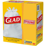 Glad Quick-Tie Tall 13 Gallon Kitchen Trash Bags, 80/Box (60034)