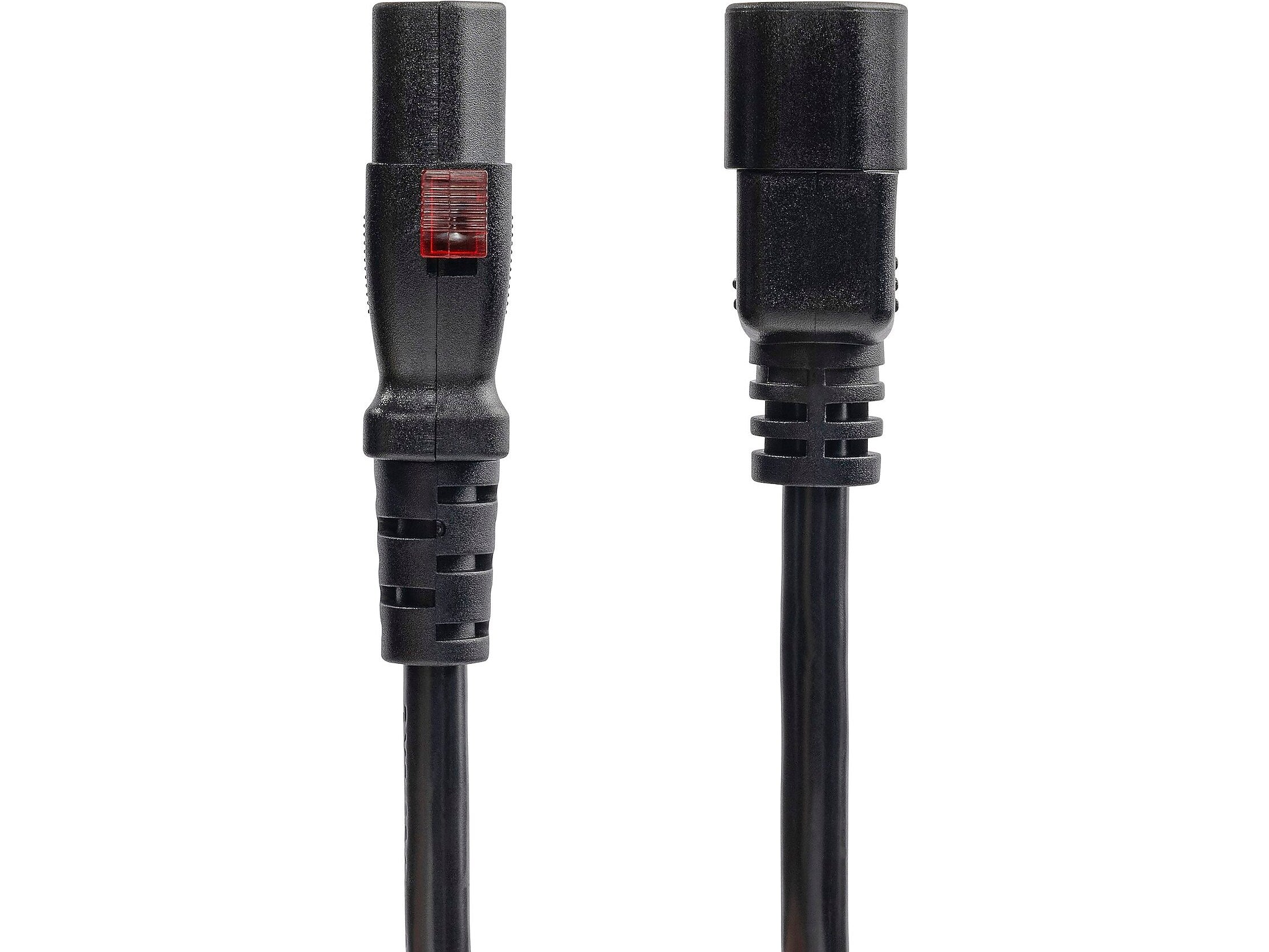 StarTech 4' C14 to Locking C13 Power Cable, Male to Female, Black (87L3-8400-POWER-CORD)