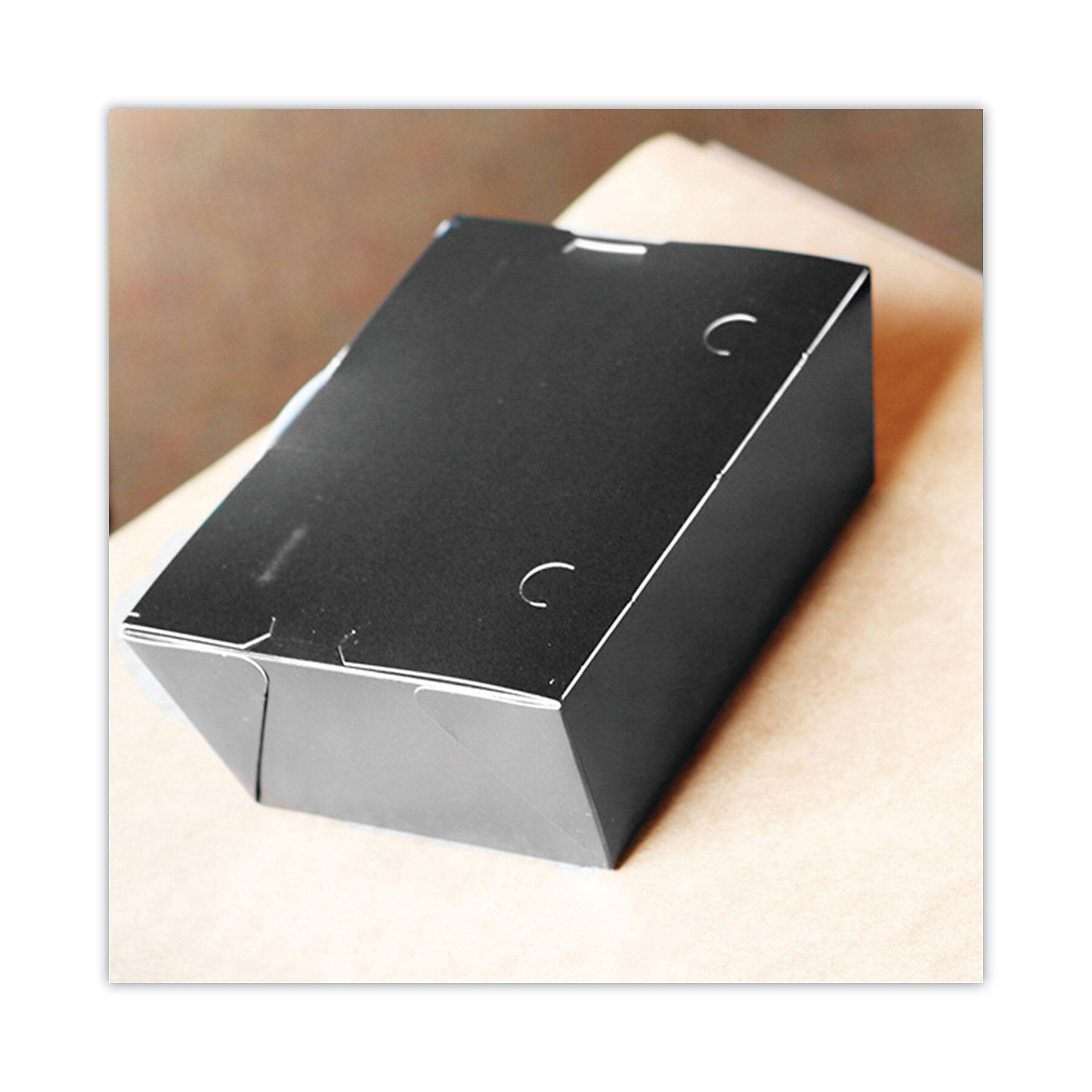 Southern Champion Tray ChampPak™ Black Paperboard Carry Out Box, 2 1/2" x 5 1/2" x 7 3/4", 200/Pack