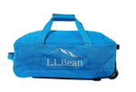L.L.Bean Adventure 22" Polyester Telescoping Carry-On Travel Duffel with Wheels, Medium Blue (1000209701)