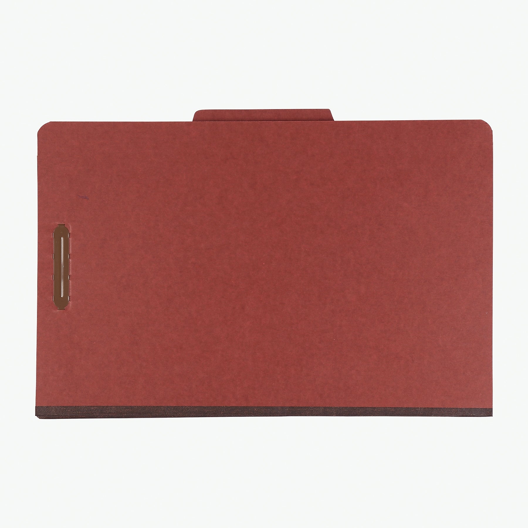 Pendaflex Pressboard Classification Folders, 1-Divider, 2" Expansion, Legal Size, Brick Red, 10/Box (2157R)