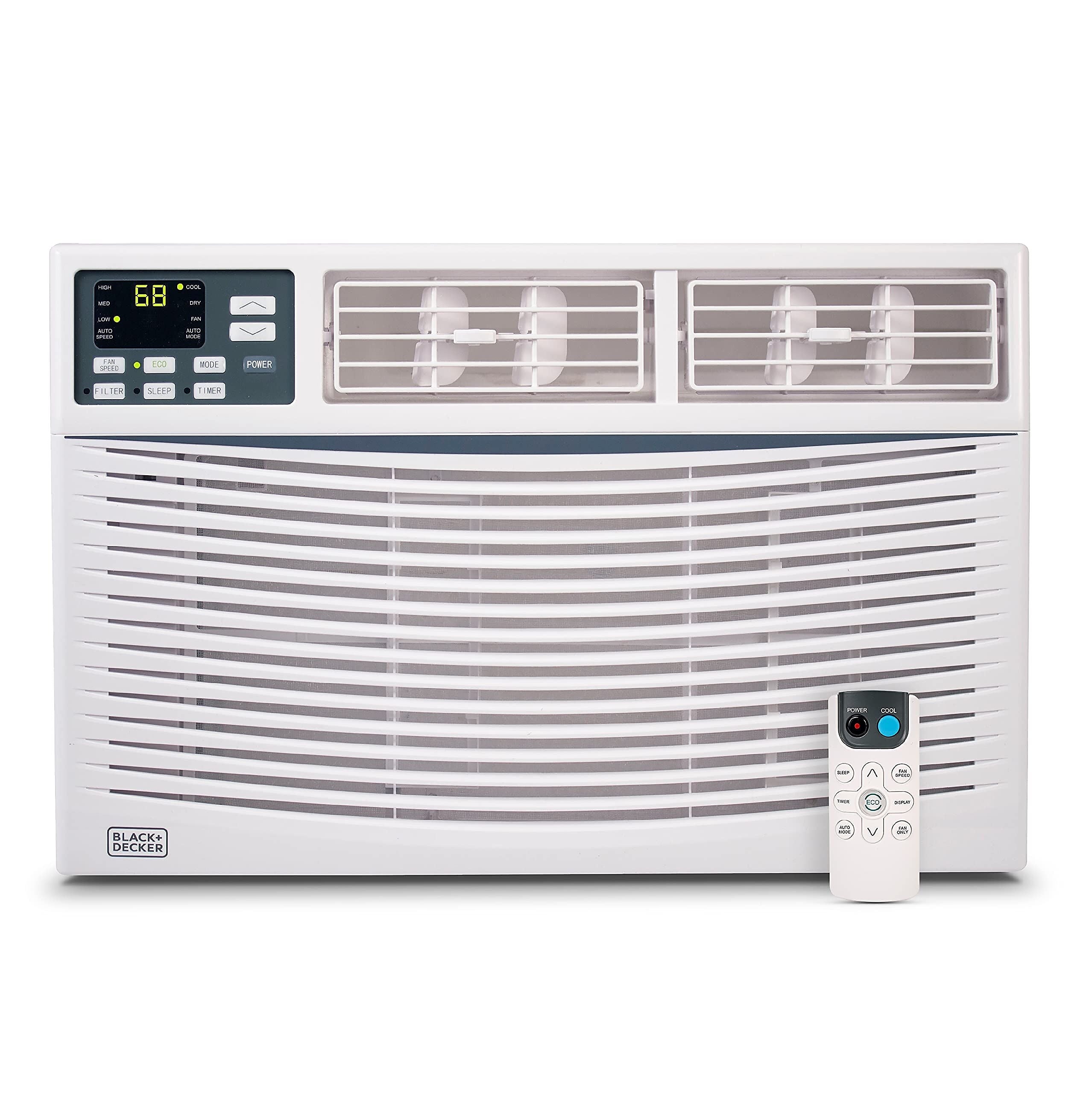 Black & Decker 115-Volt 12,000 BTU Window Air Conditioner with Remote, White (BWAC12WTB)