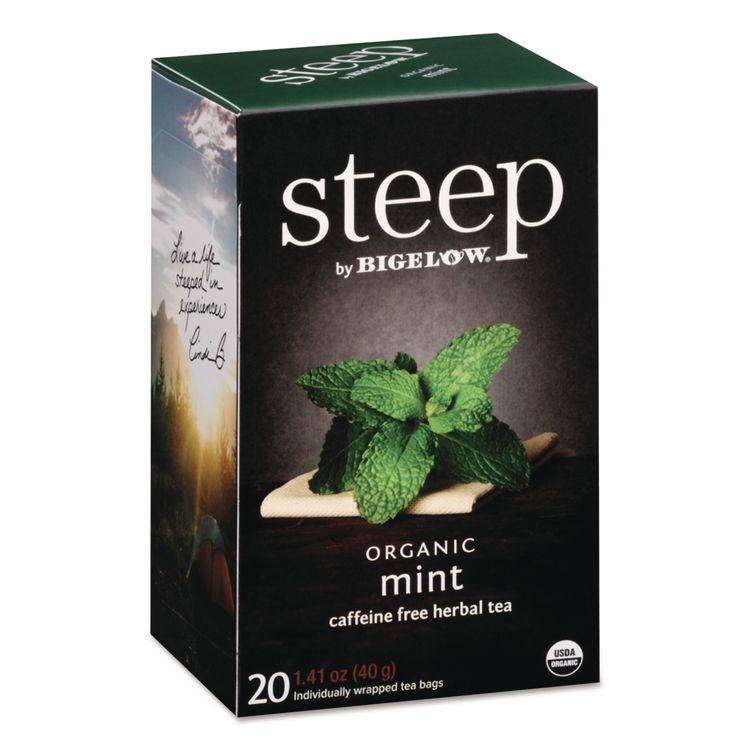 Steep Tea, Mint, 1.41 Oz Tea Bag, 20/box