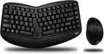 Adesso Tru-Form Wireless Ergonomic Keyboard and Optical Mouse Combo, Black (WKB-1150CB)