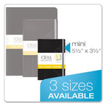 Idea Collective Journal with Elastic Closure, 1-Subject, Wide/Legal Rule, Black Hardcover, (96) 5.5 x 3.5 Sheets