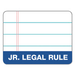 Docket Ruled Perforated Pads, Narrow Rule, 50 White 5 X 8 Sheets, 6/pack