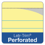 Double Docket Ruled Pads, Pitman Rule Variation (offset Dividing Line - 3" Left), 100 Canary 8.5 X 11.75 Sheets, 6/pack