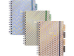 Pukka Pad Haze 5-Subject Notebooks, 7.4" x 9.84", Ruled, 100 Sheets, Assorted Colors, 3/Pack (9975(AST)-HZE)