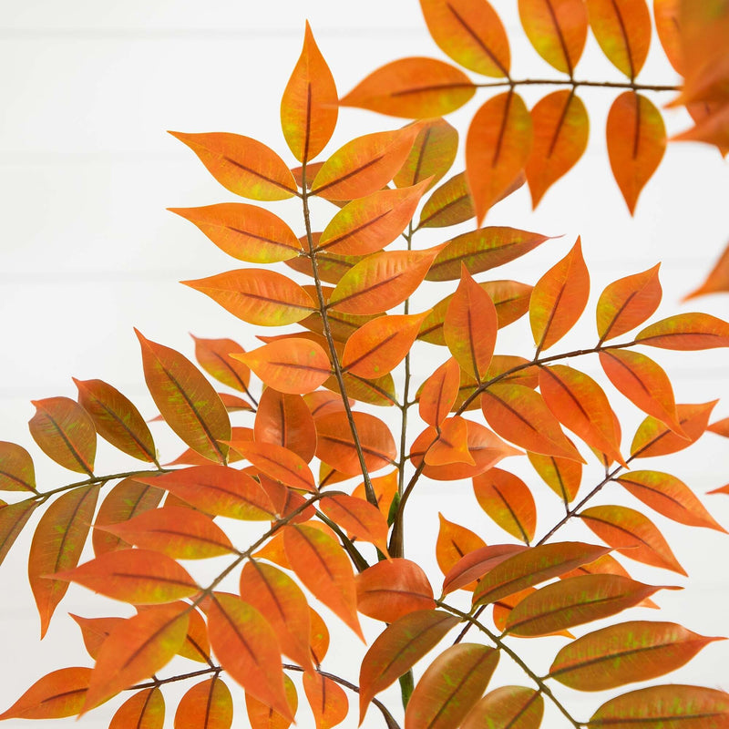 Nearly Natural 5' Autumn Minimalist Sumac Artificial Fall Tree (T4822)