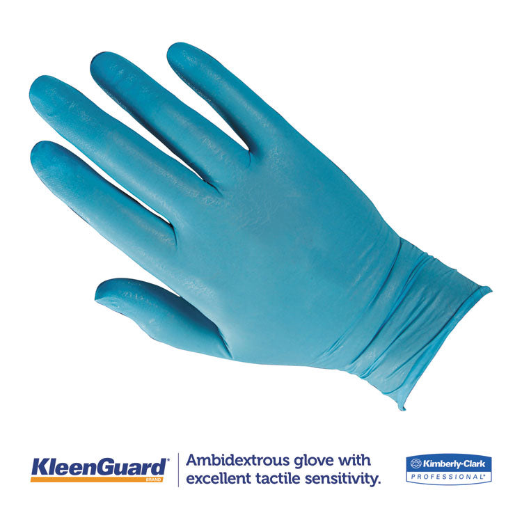 G10 Blue Nitrile Gloves, Powder-Free, Large, 6 mil Thick, 9.5" Long, Blue, 100/Box, 10 Boxes/Carton