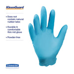 G10 Blue Nitrile Gloves, Powder-Free, X-Small, 6 mil Thick, 9.5" Long, Blue, 100/Box