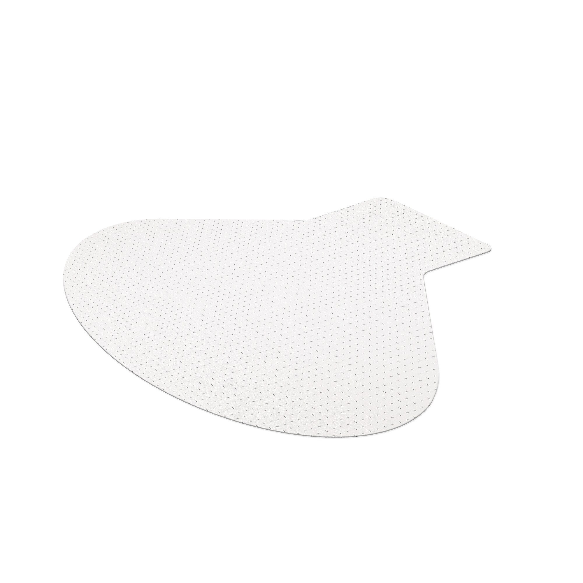 ES Robbins EverLife Carpet Chair Mat with Lip, 66" x 60", Designed for Medium-Pile Carpet, Clear (122775)