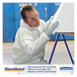 A35 Liquid And Particle Protection Coveralls, Zipper Front, Hooded, Elastic Wrists And Ankles, 2x-Large, White, 25/carton