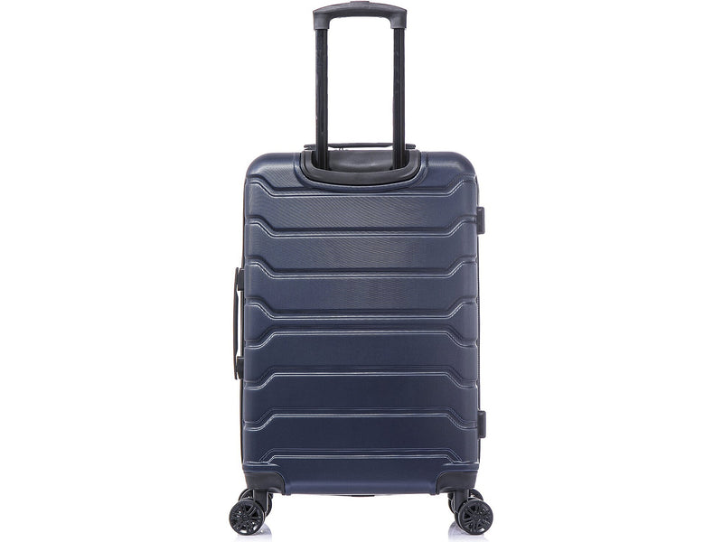 InUSA Trend 24" Hardside Suitcase, 4-Wheeled Spinner, TSA Checkpoint Friendly, Blue (IUTRE00M-BLU)
