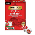 Twinings English Breakfast Black Tea, Keurig® K-Cup® Pods, 24/Box (TNA85780)