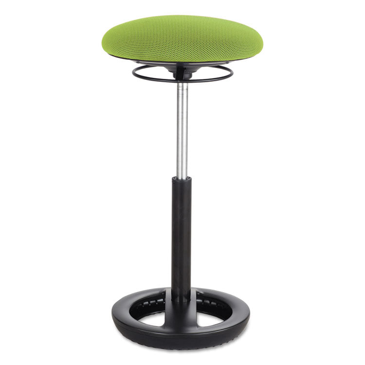 Twixt Extended-Height Ergonomic Chair, Supports 250 lb, 22" to 32" Seat Height, Green Seat, Black Base