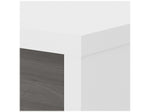 Bush Business Furniture Echo 60"W L Shaped Bow Front Desk, Pure White/Modern Gray (ECH025WHMG)