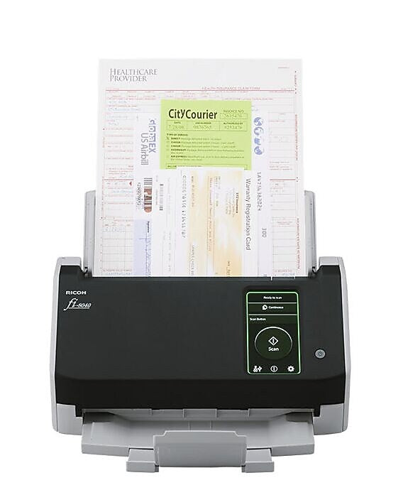 Ricoh fi-8040 Premium Bundle Scanner with 4 Year Advance Exchange Warranty (CG01000-310059)