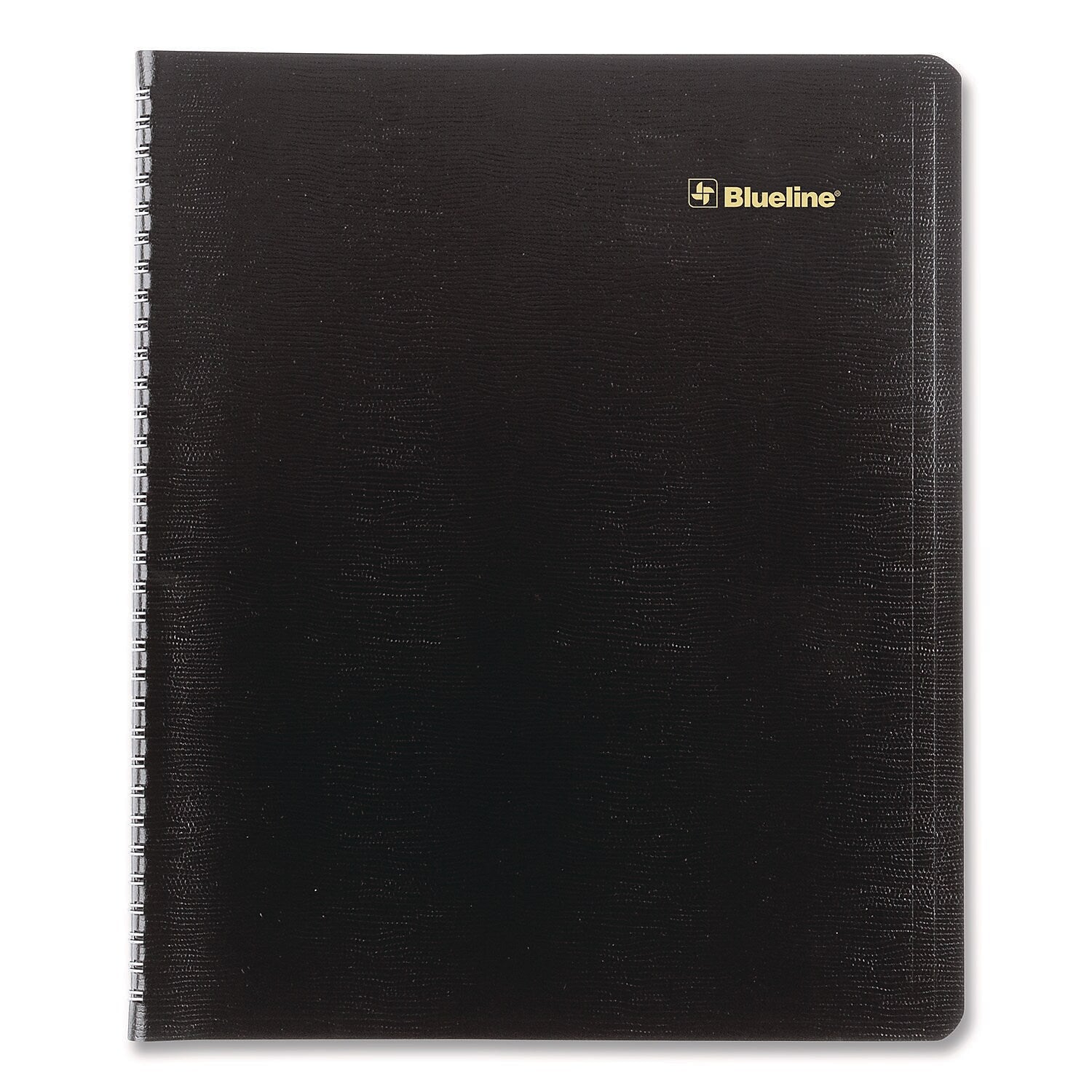 2025-2026 Blueline Plan and Link 9.06" x 11" Monthly Planner, Faux Leather Cover, Black (REDC151281T)