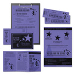 Color Cardstock, 65 lb Cover Weight, 8.5 x 11, Venus Violet, 250/Pack