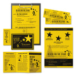 Color Cardstock, 65 lb Cover Weight, 8.5 x 11, Sunburst Yellow, 250/Pack