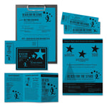 Color Cardstock, 65 lb Cover Weight, 8.5 x 11, Celestial Blue, 250/Pack