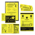 Color Cardstock, 65 lb Cover Weight, 8.5 x 11, Lift-Off Lemon, 250/Pack