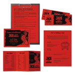 Color Paper, 24 lb Bond Weight, 8.5 x 11, Re-Entry Red, 500 Sheets/Ream
